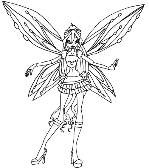 kolorowanka Winx Club Bloom
