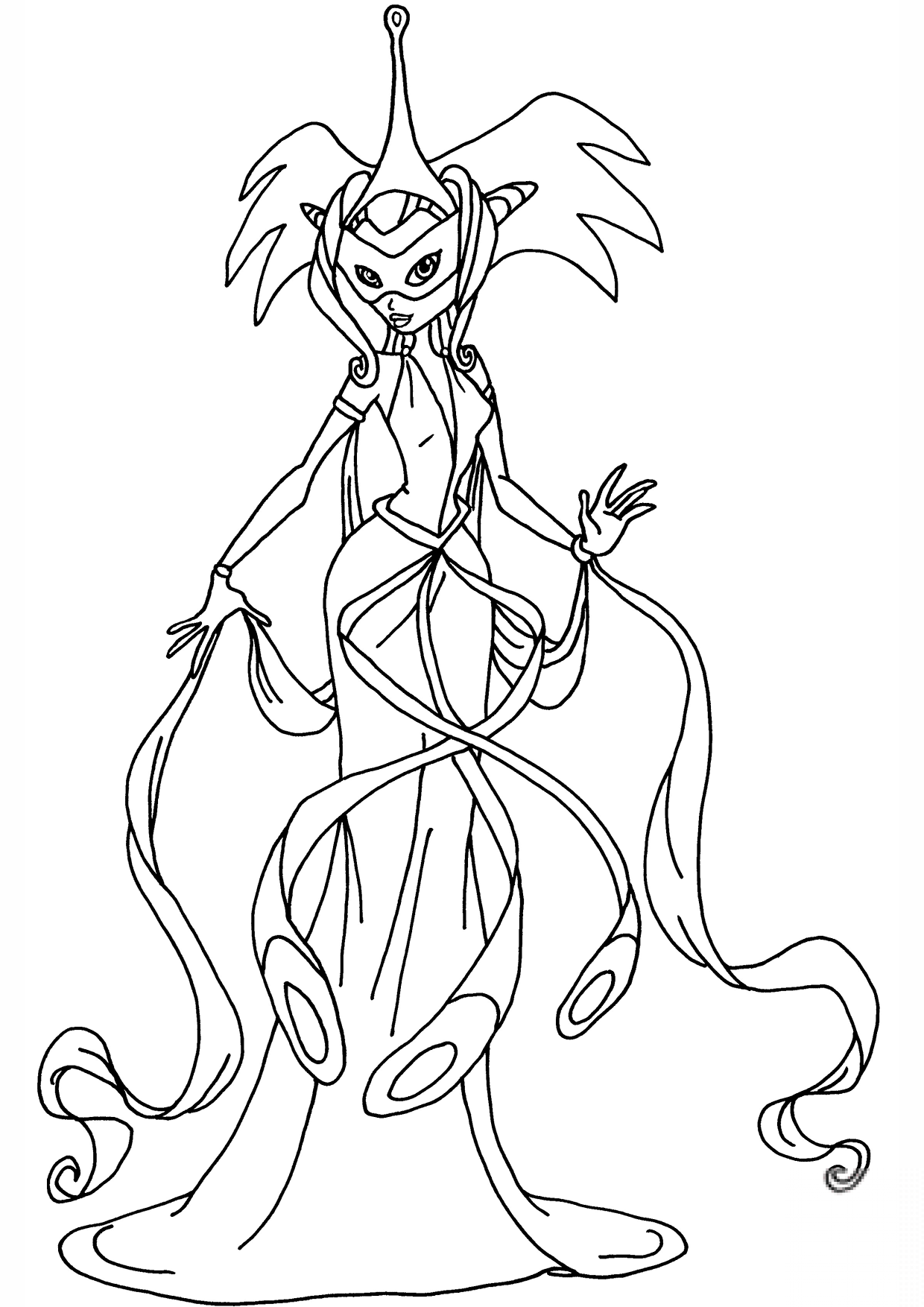 kolorowanka Winx Club Daphne