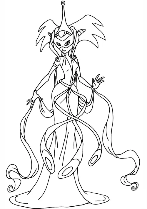 kolorowanka Winx Club Daphne