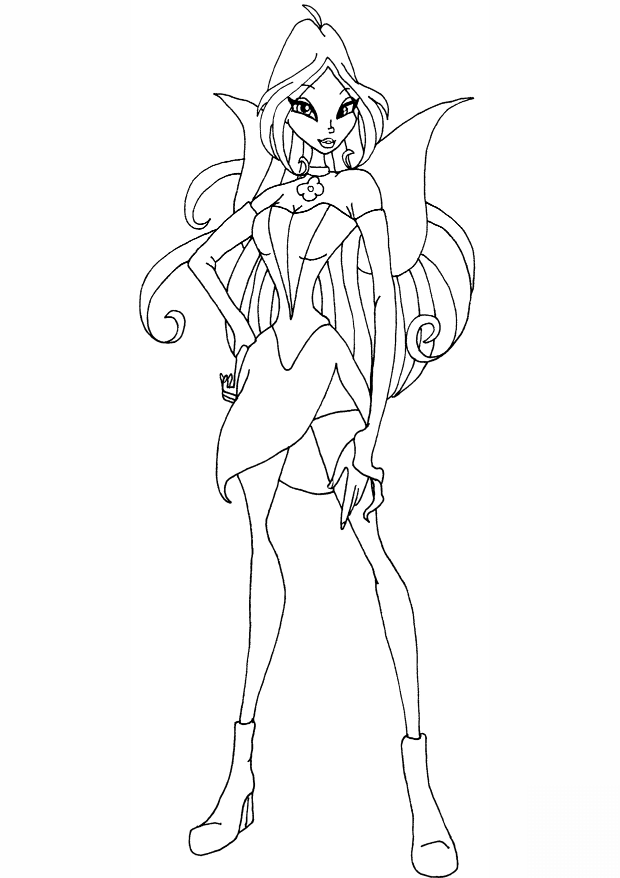 kolorowanka Winx Club Flora