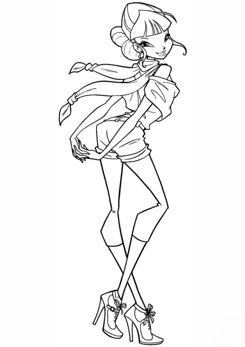 kolorowanka Winx Club Musa