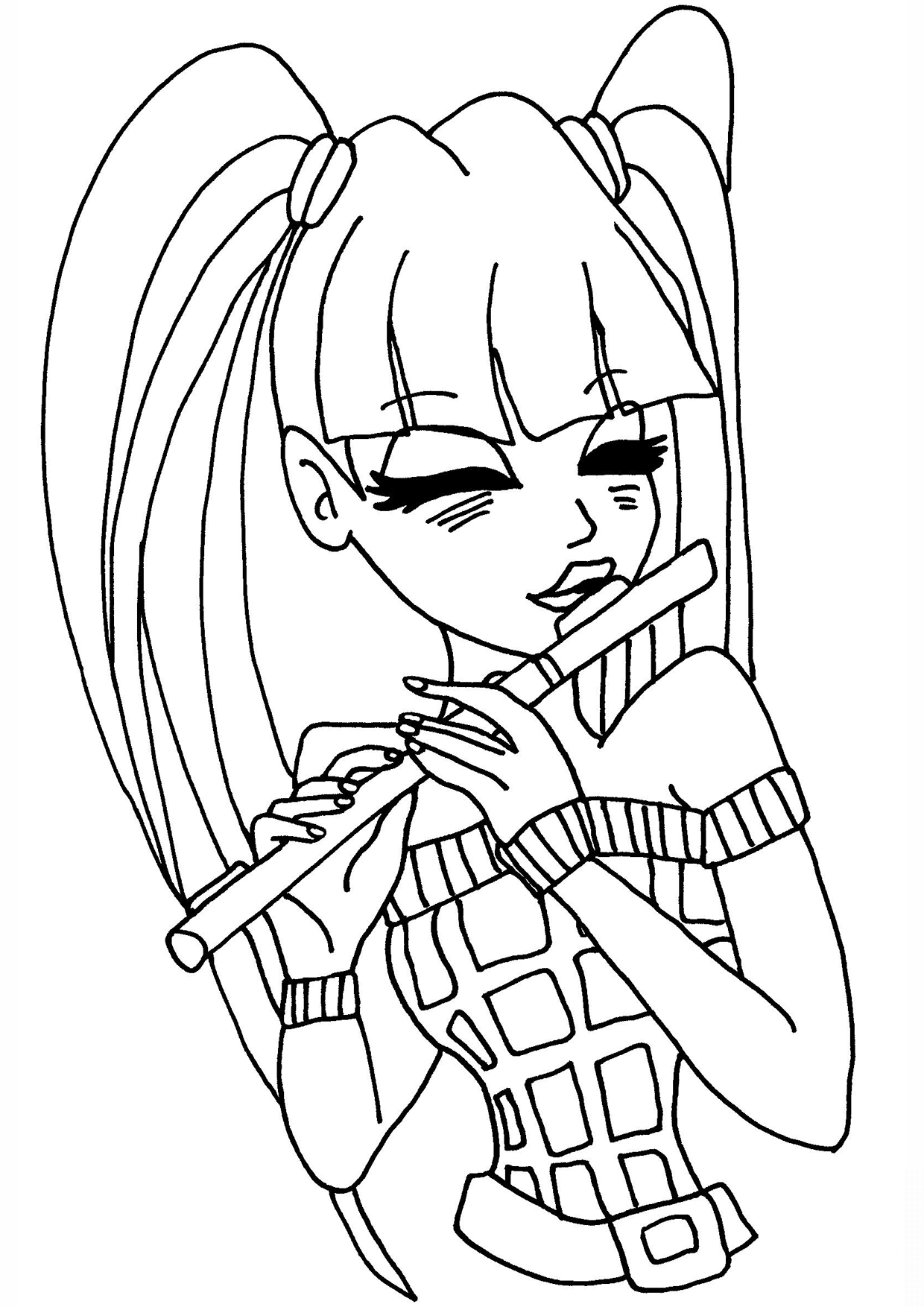 Musa plays flute