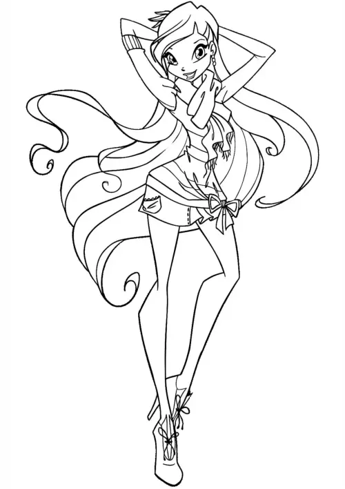 kolorowanka Winx Club Stella