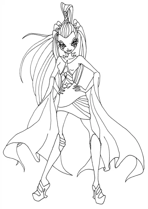 kolorowanka Winx Club Trix