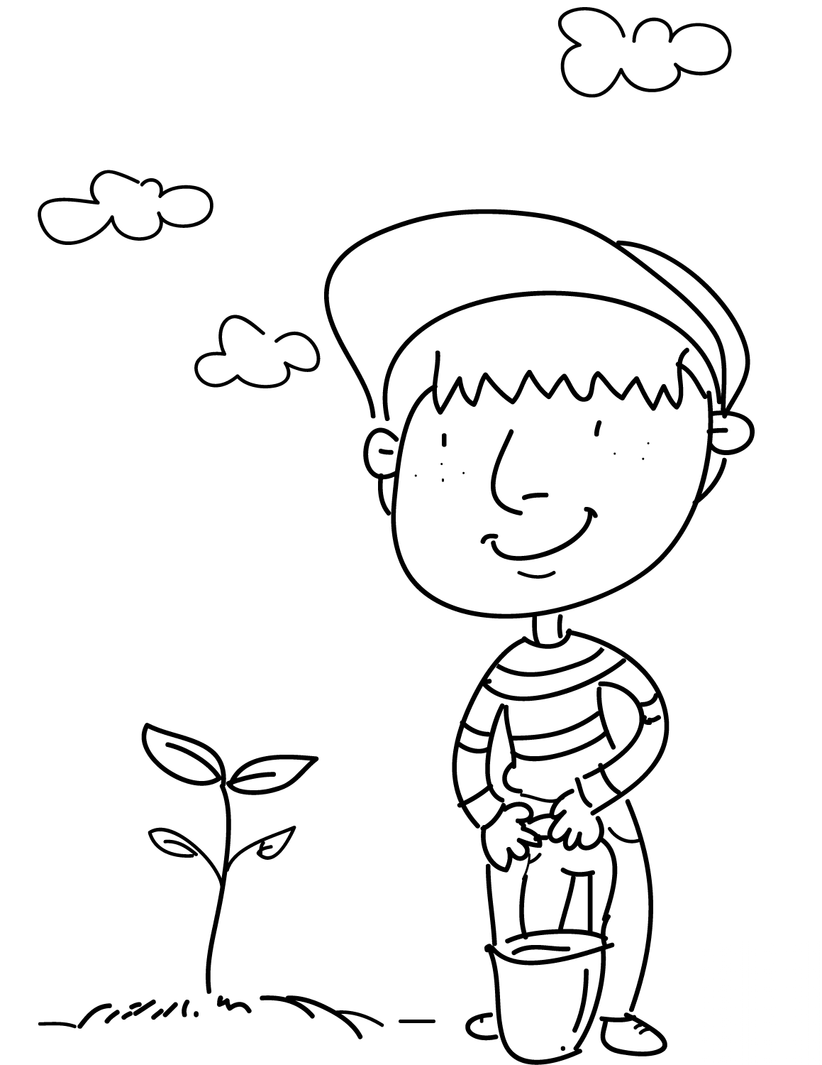 Man Planting a Tree