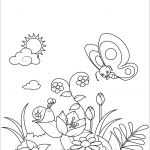 A Snail and a Butterfly on a...