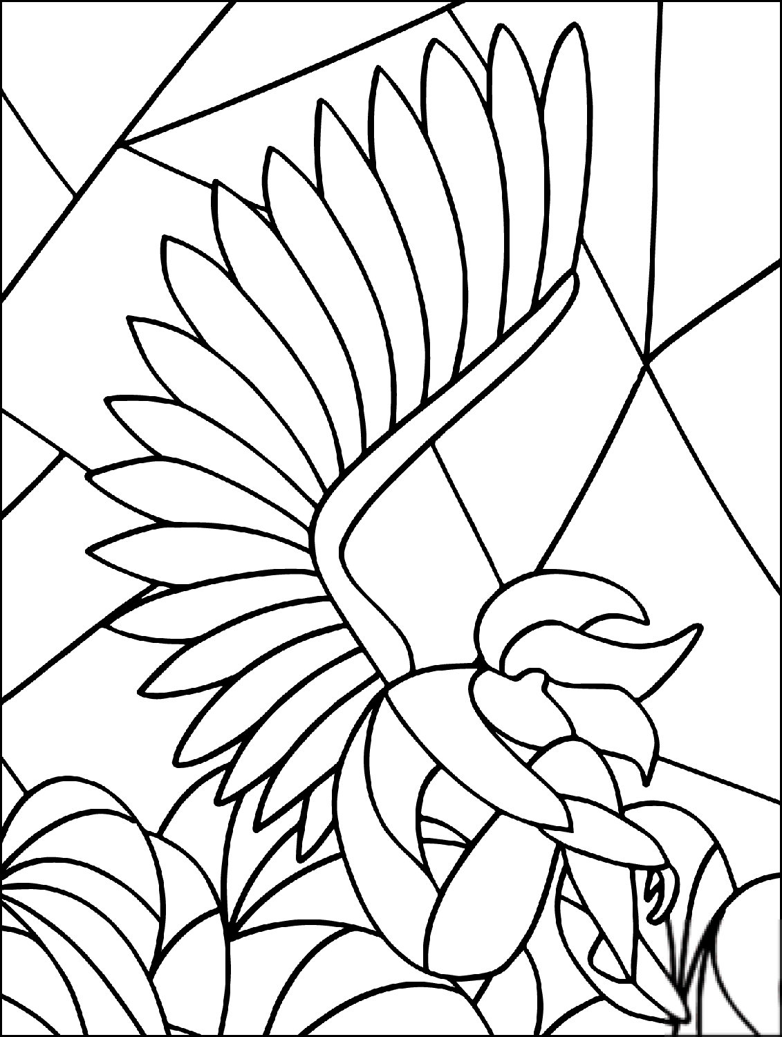 Angel of Sorrow Stained Glass