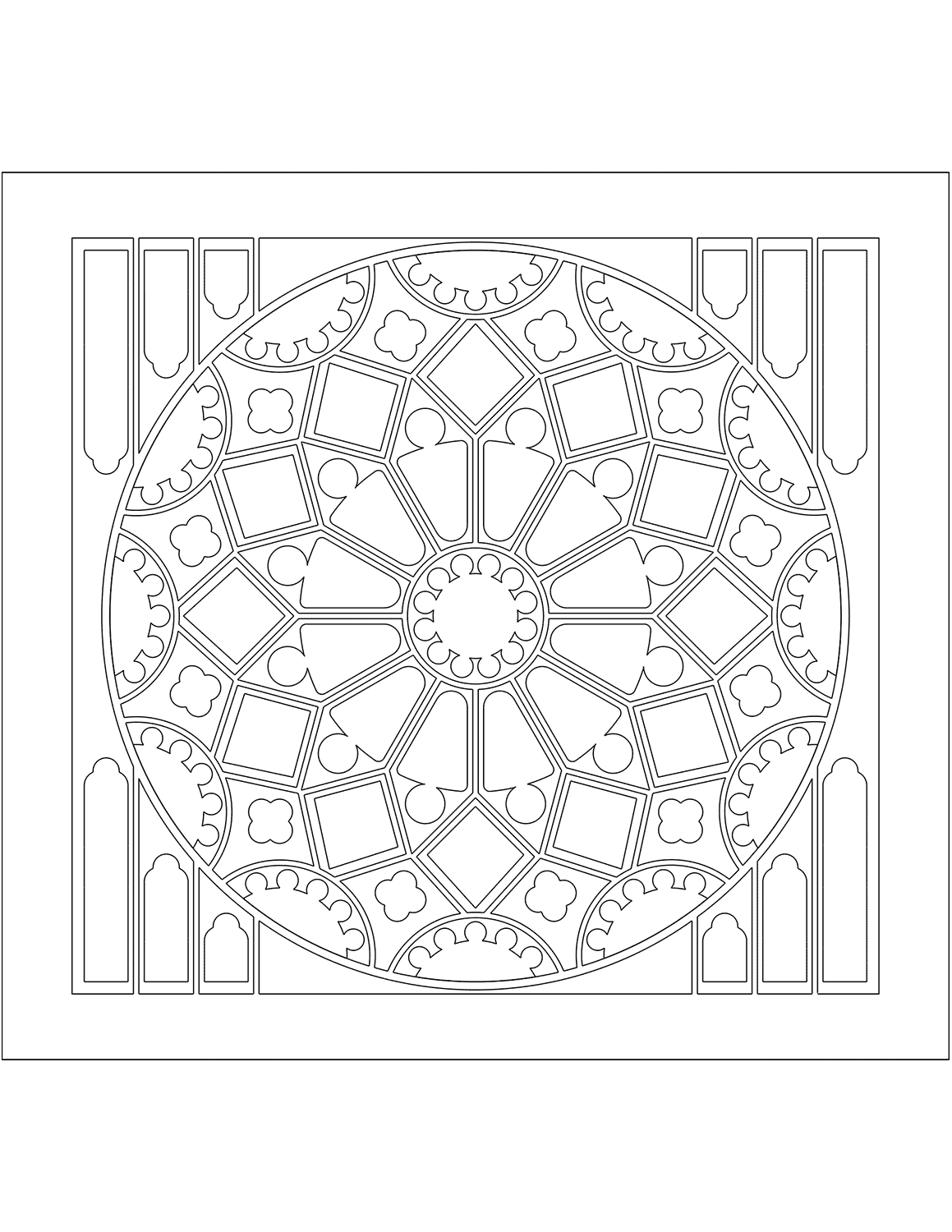 Rose Window Stained Glass