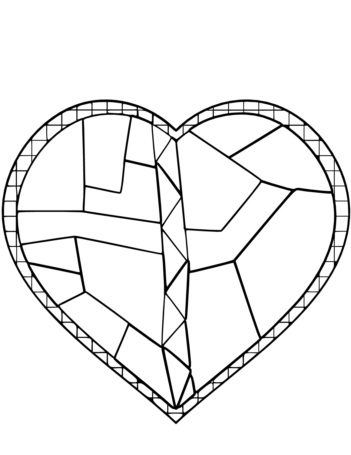 Stained Glass Heart