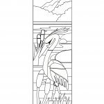 Stained Glass Stork