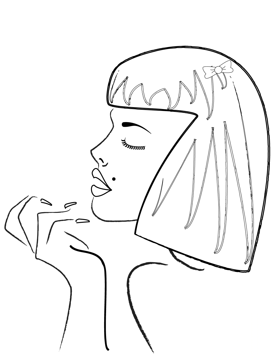 Woman's Side Profile