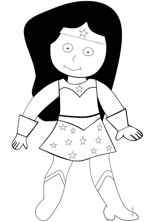 kolorowanka Wonder Woman