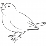 Zaciekawiony wróbel