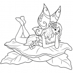 Fairy on Leaf