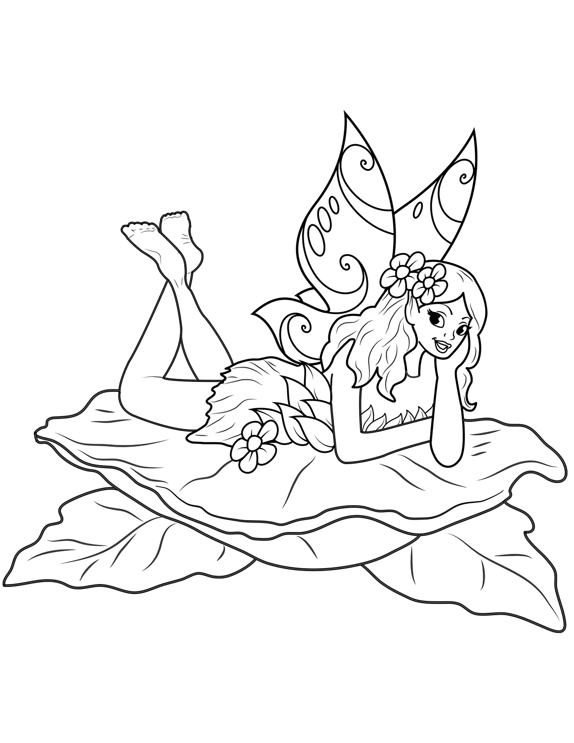 Fairy on Leaf