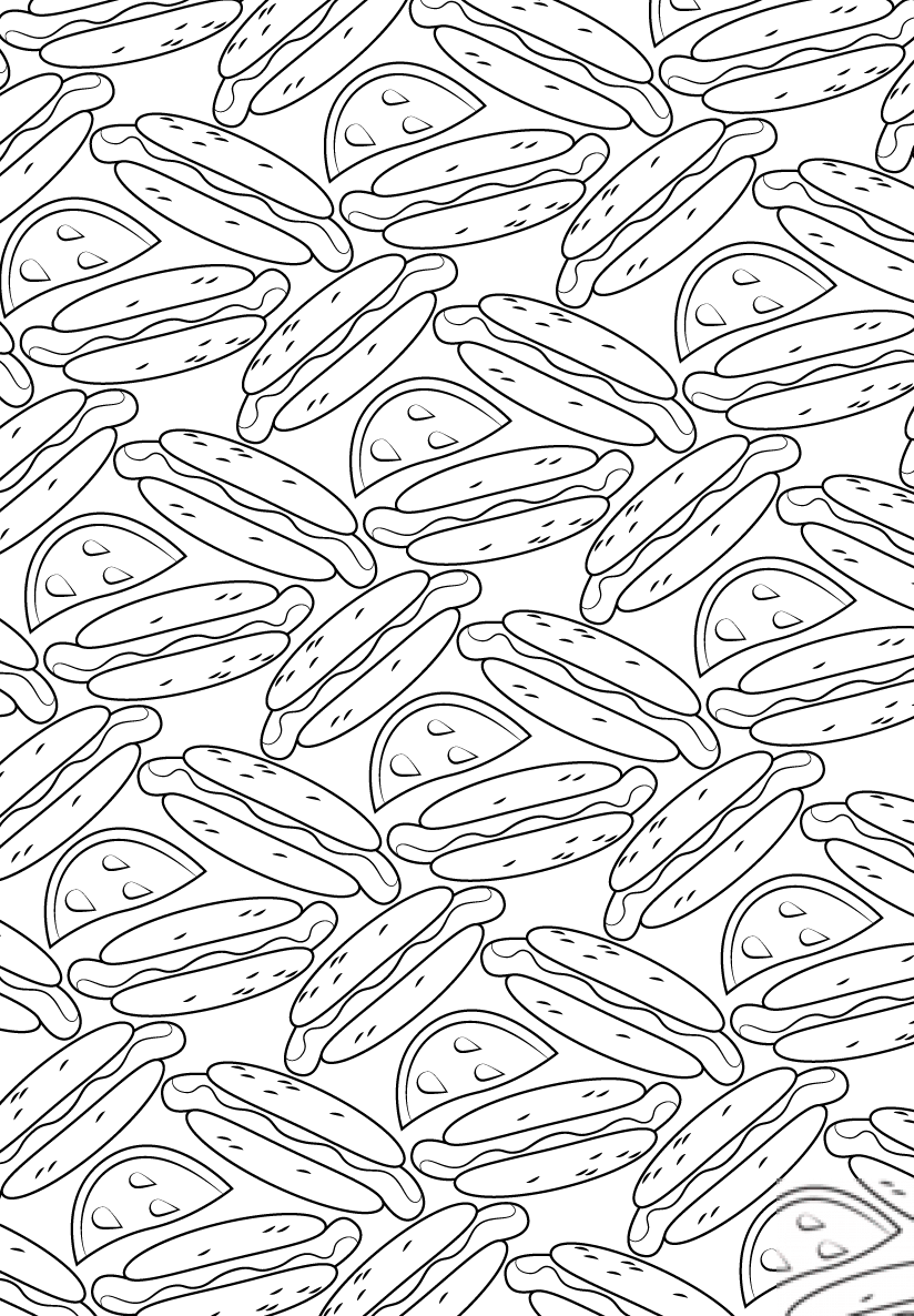 Hot Dog Pattern