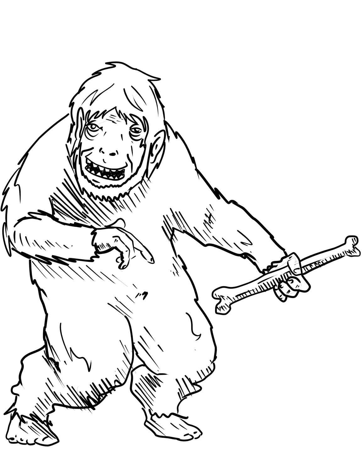 Yeti with Bone