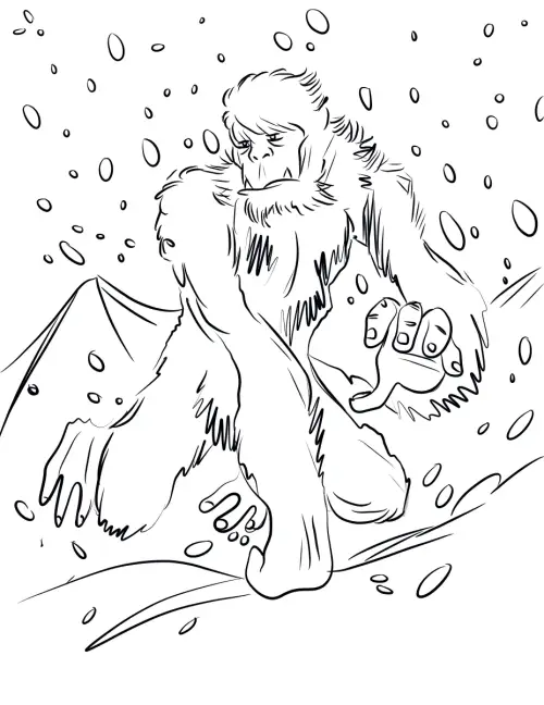 kolorowanka Yeti
