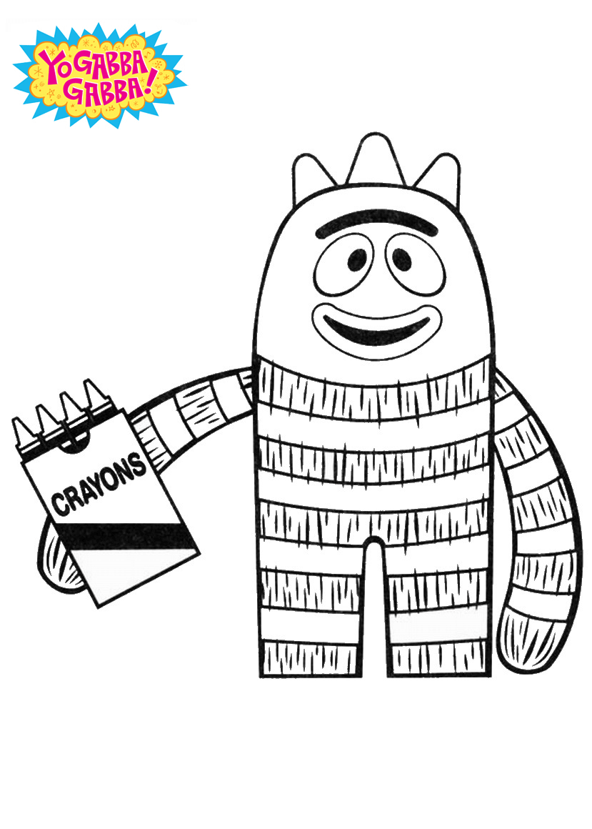 Brobee with Crayons