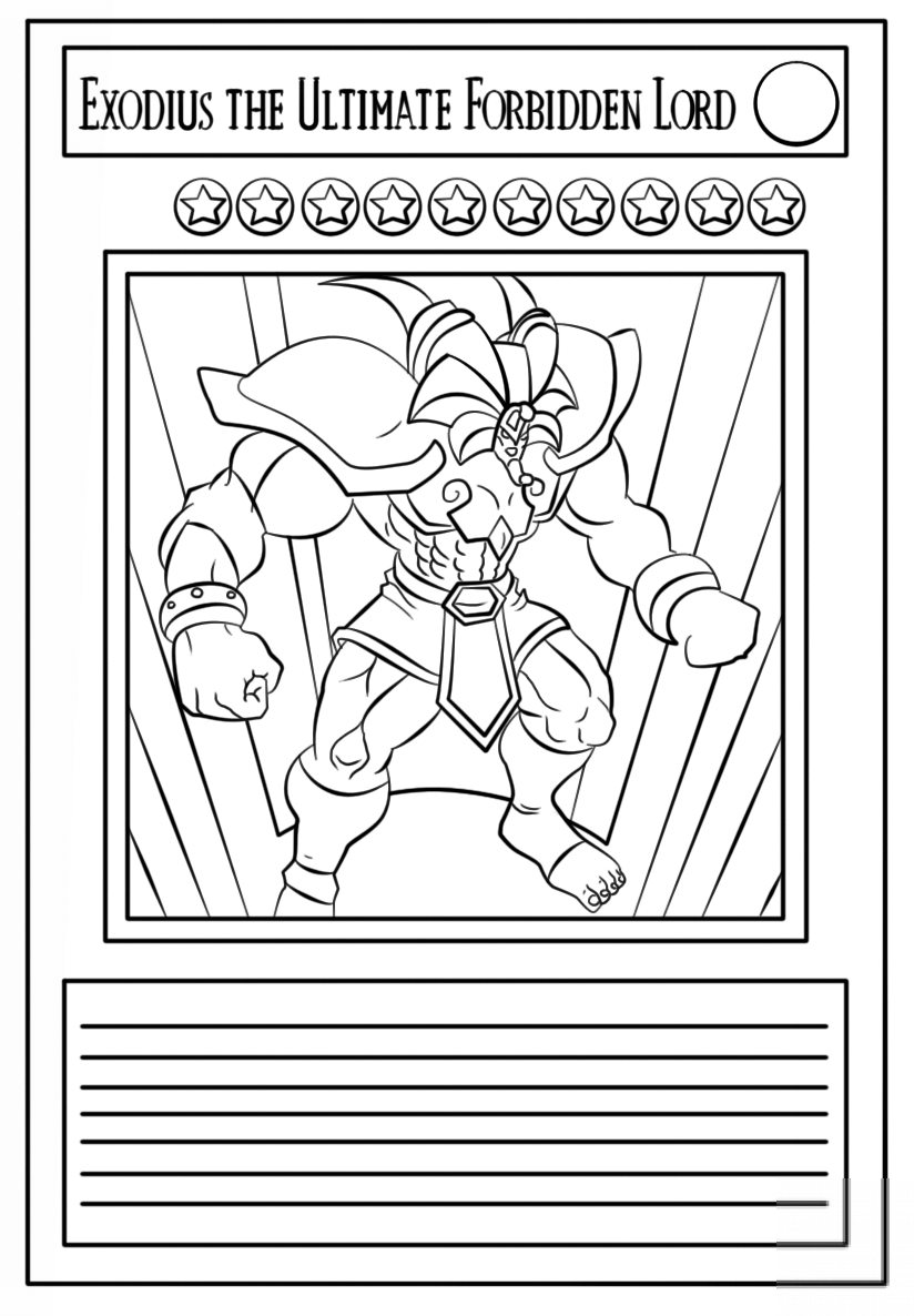 kolorowanka Yu-Gi-Oh!