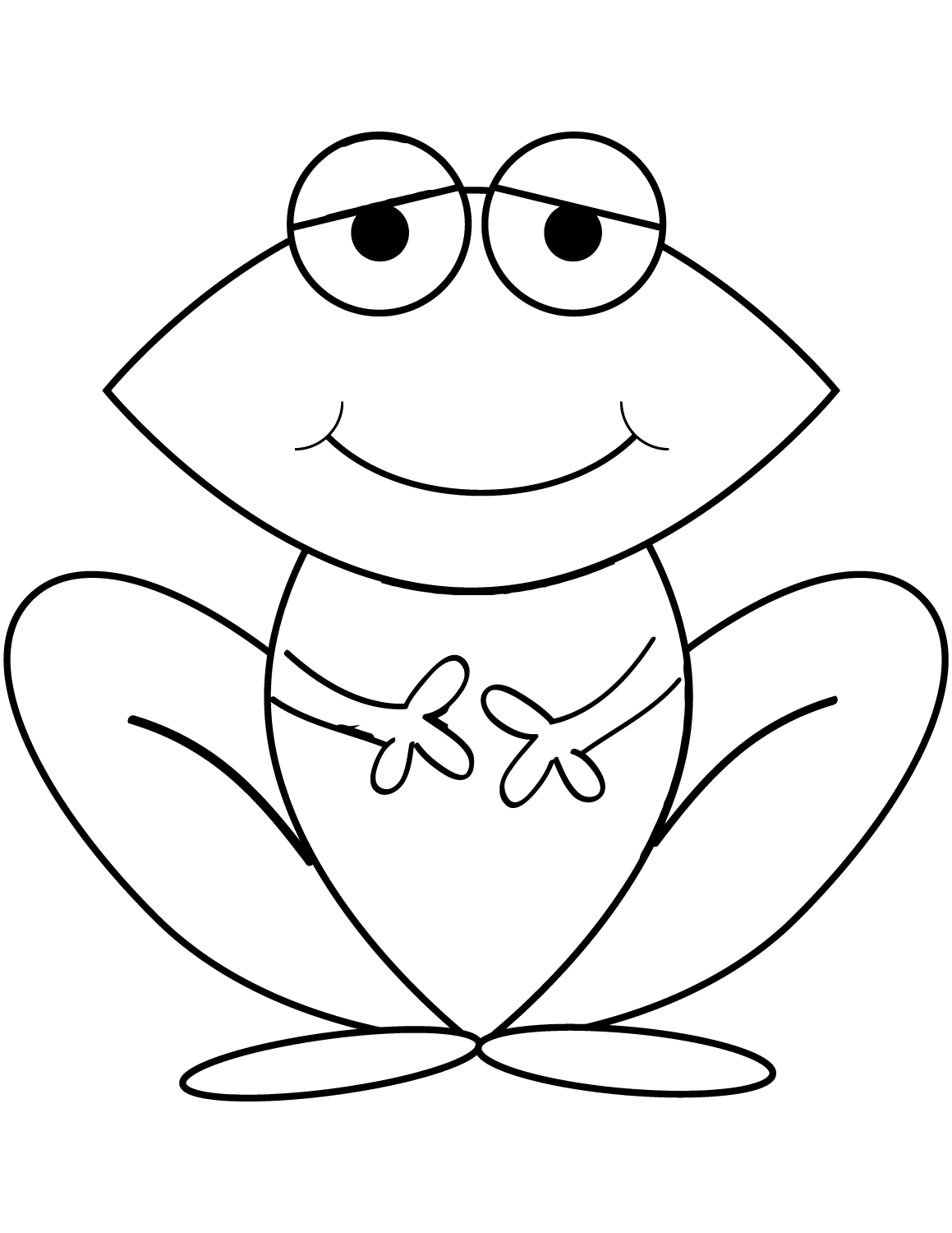 Uśmiechnięta żaba