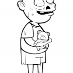 Zombie with Teddy Bear