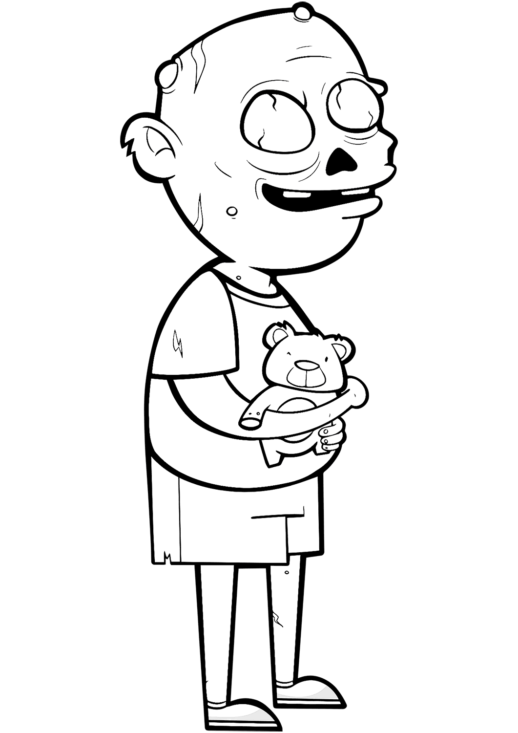 Zombie with Teddy Bear