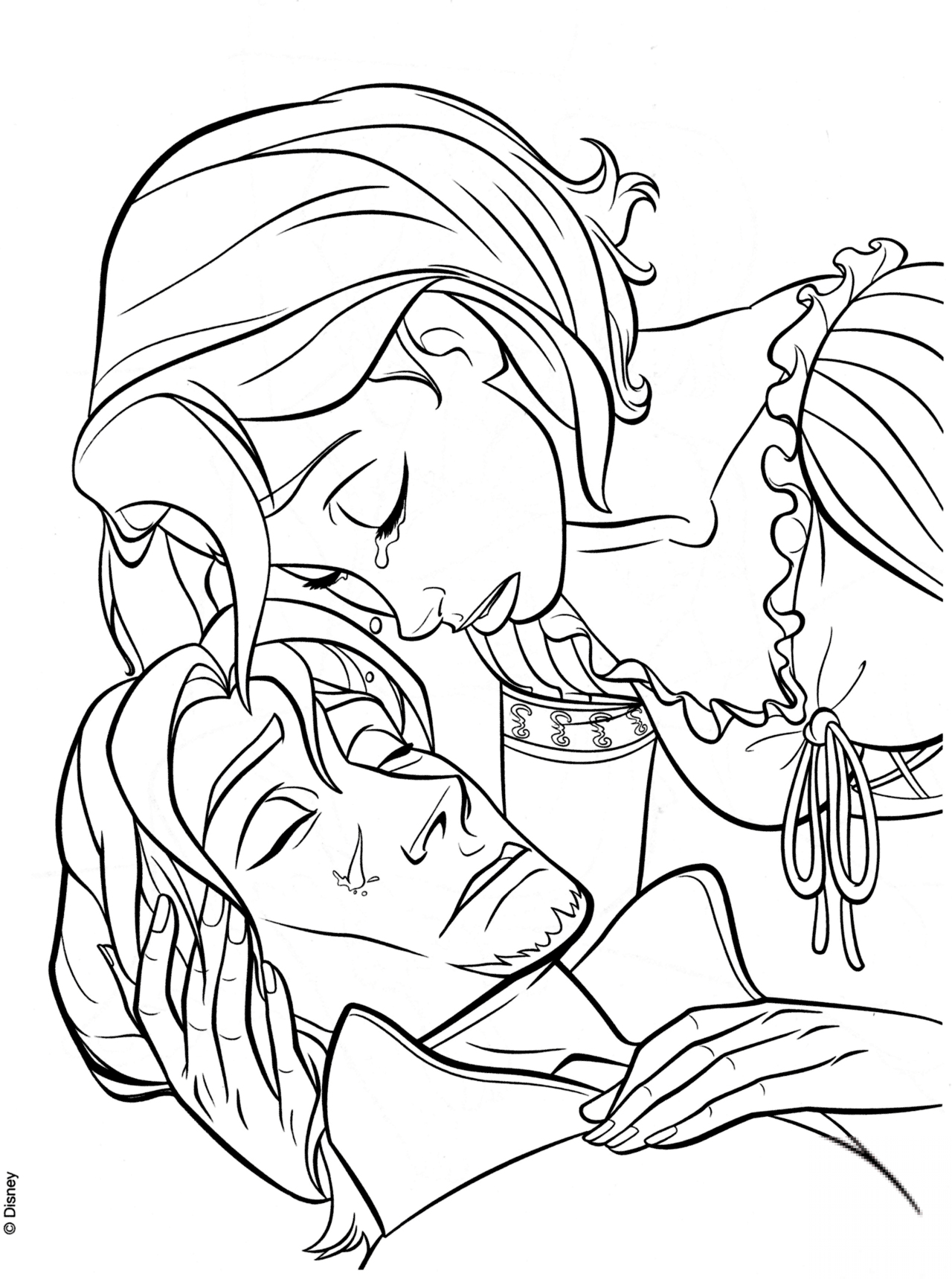 Rapunzel's Tear Heals Flynn