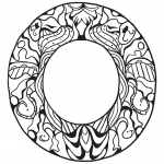 Letter O Zentangle
