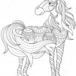 Lovely Horse Zentangle