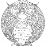 Owl with Tribal Pattern