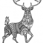 Deer Zentangle