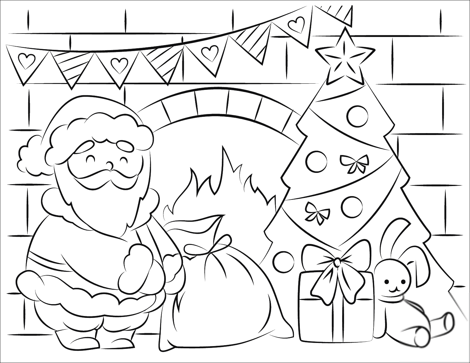 Santa Claus Bringing Presents in...