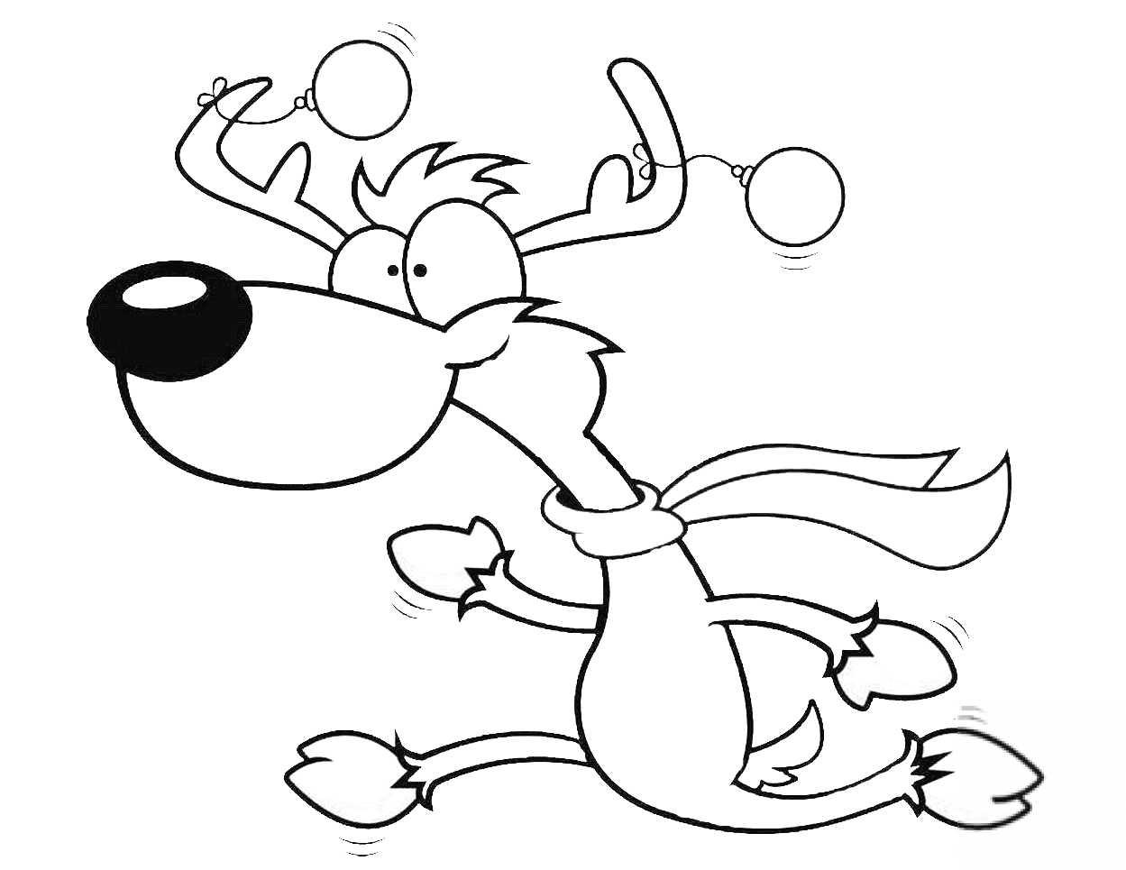 Cartoon Christmas Reindeer